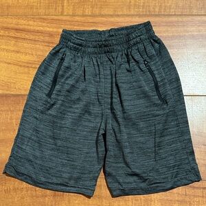 Kids Charcoal Elastic Waist Shorts